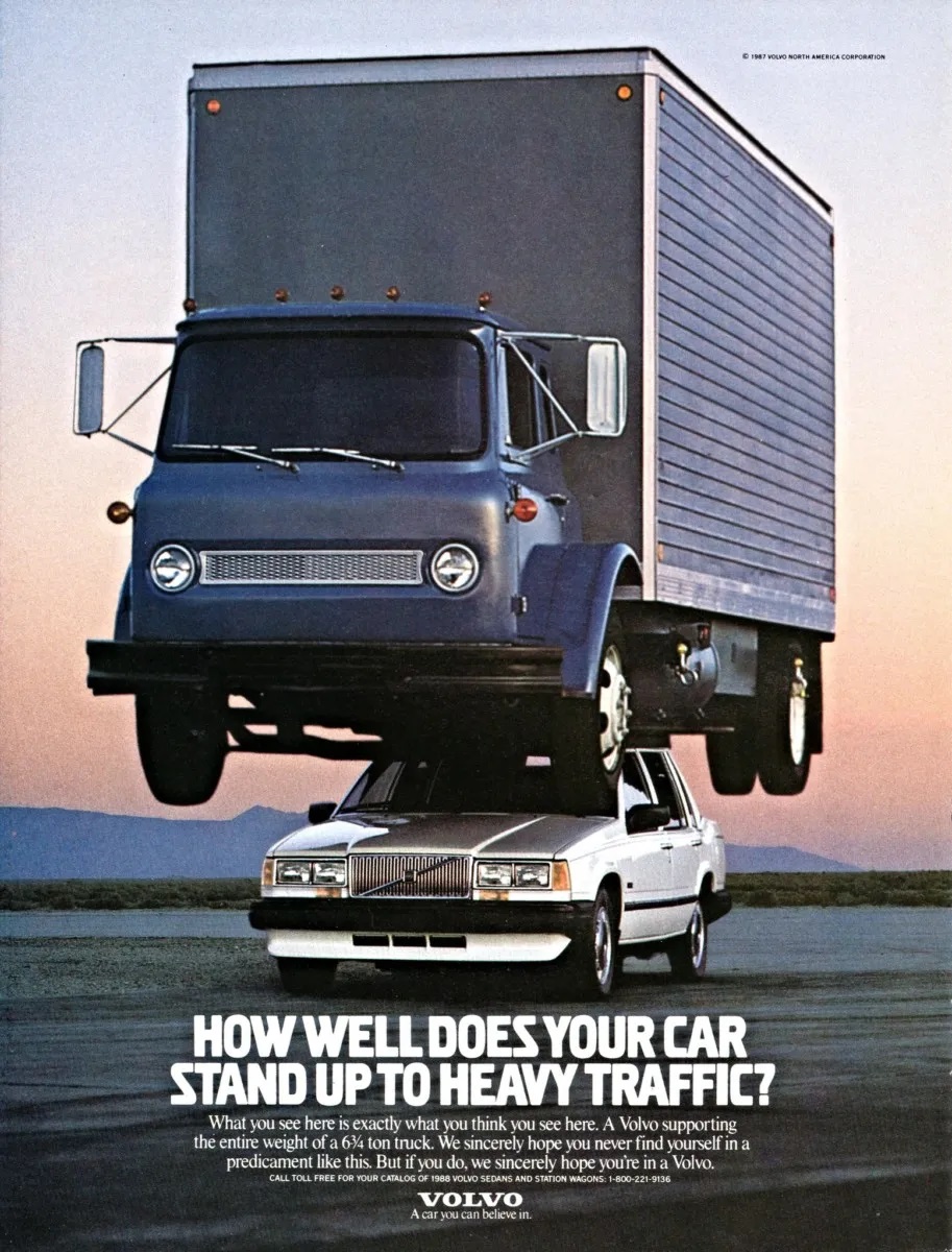 How well does your car stand up to heavy traffic? Volvo ad